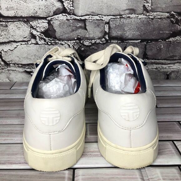 Tory Burch Ruffle White Leather Lace Sneaker Sport Shoes Women’s Sz 9M US/40EU - Picture 7 of 14